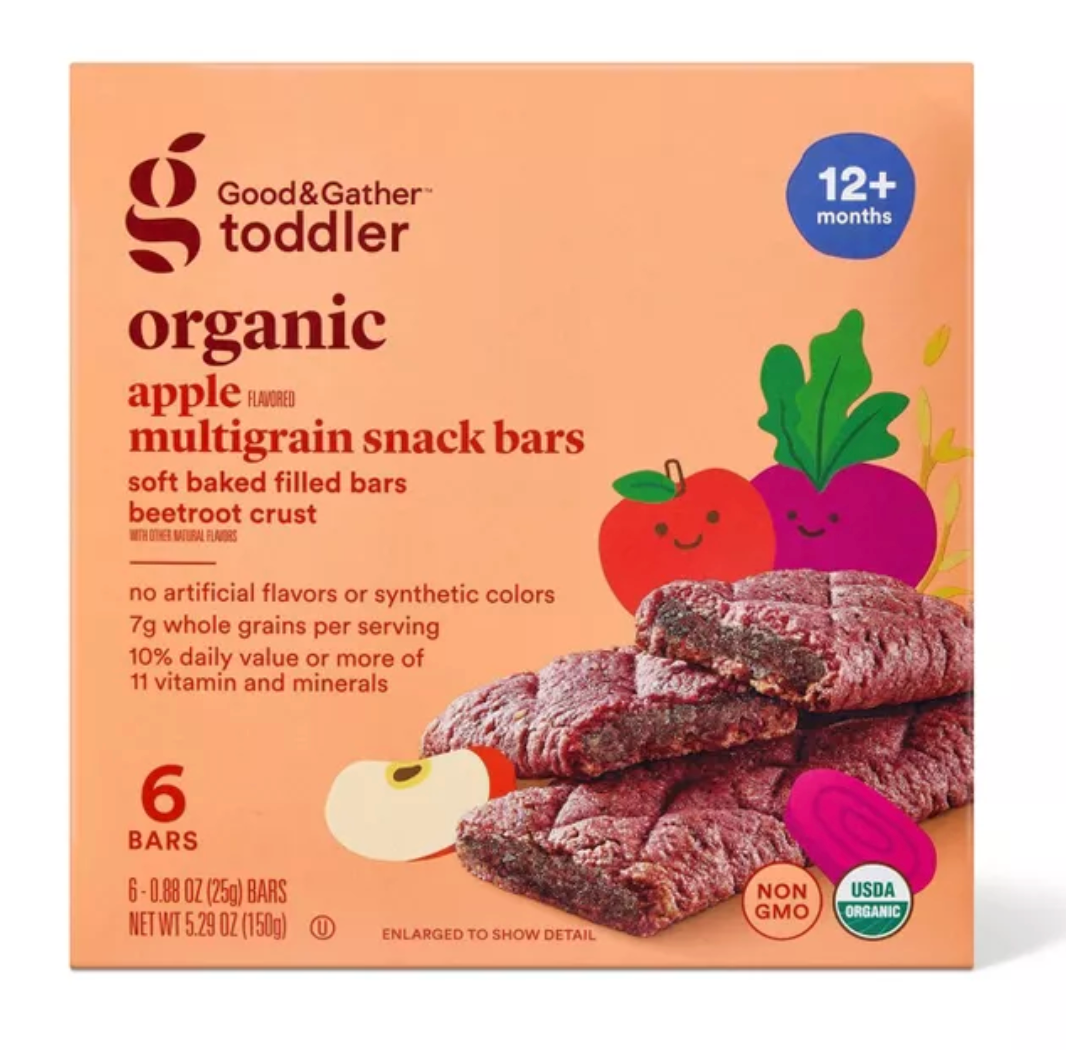 GOOD & GATHER ORGANIC TODDLER APPLE SNACK BAR