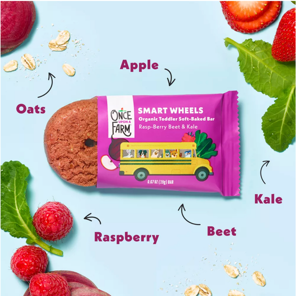 ONCE UPON A FARM TRACTOR RASP-BERRY + KALE WHEELS