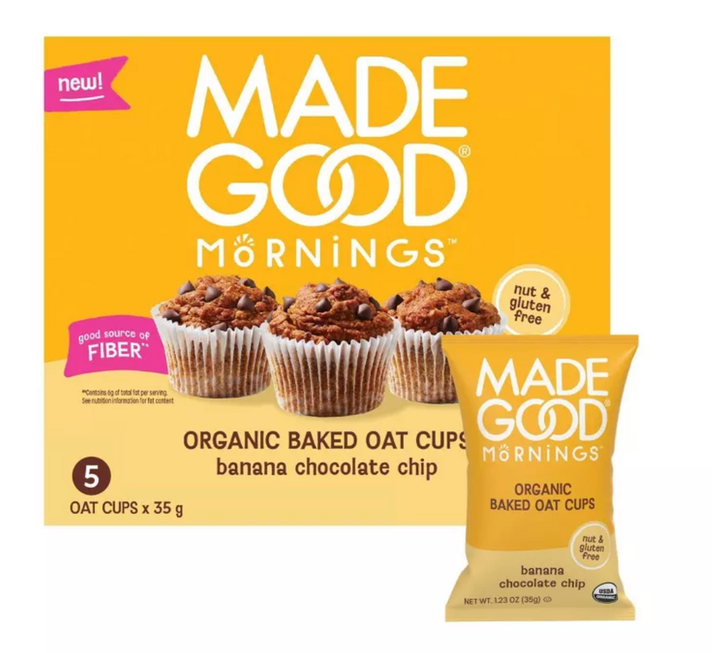 MADE GOOD OAT CUPS BANANA CHOCOLATE CHIP
